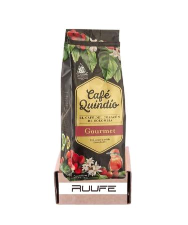 Cafe Quindio Gourmet Whole bean Coffee (500gr - 17.6oz) Whole Bean 100% Colombian Arabica Coffee Artisanal Cultivation Single Estate Coffee (whole bean 17.6oz)