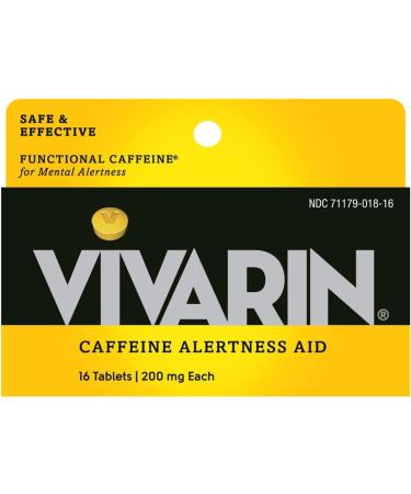Vivarin Caffeine Alertness Aid Tablets 16 ea (Pack of 5)