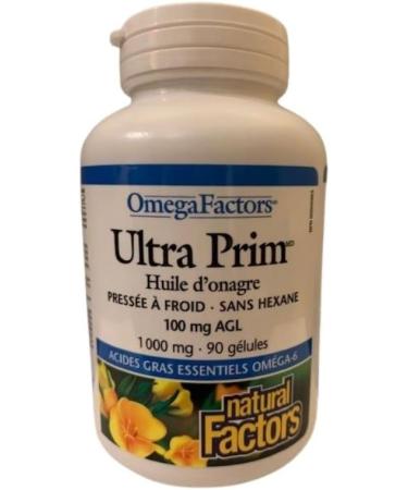 Natural Factors Ultra Prim - Evening Primrose Oil 1000 mg - 90 softgels - Buy Online on GoSupps.com