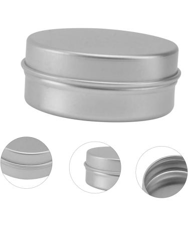 HAPINARY Box Lip Gloss Containers Cosmetic Mini Candle Round Metal Tins Small Cookie Tins Foldable Lap Desk Screw Lid Containers Jars Candle Making Tins Jars with Lid Tin Can Filling Travel - Buy Online on GoSupps.com