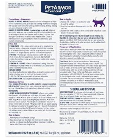 PetArmor Advanced 2 Flea Prevention for Large Cats - 6 Month Supply - Buy Online on GoSupps.com
