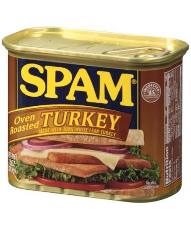 Spam Luncheon Meat Can - Oven Roasted Turkey - 12oz (2 Pack) - Buy Online on GoSupps.com