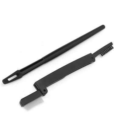 Verdant Touch Folding Eyelash Comb Silicone Eyeliner with Folding Eyelash Comb Black Ergonomic Handle Makeup Tool - Buy Online on GoSupps.com