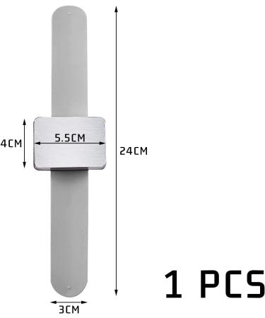 1pc Silicone Magnetic Bracelet Square Magnetic Wrist Strap Portable Pin Pad Bracelet Magnetic Pin Pad Wrist Strap for DIY Sewing Hairdressing. (Silver)  - Buy Online on GoSupps.com