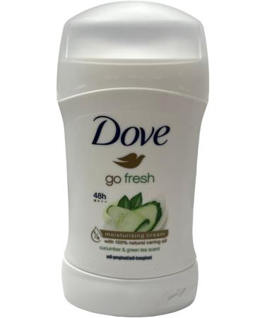  Dove 5 x Dove Go Fresh Cucumber and Green Tea Deodorant 0% Alcohol Anti-Breathable 5 x 30 ml Deodorant Stick - Buy Online on GoSupps.com