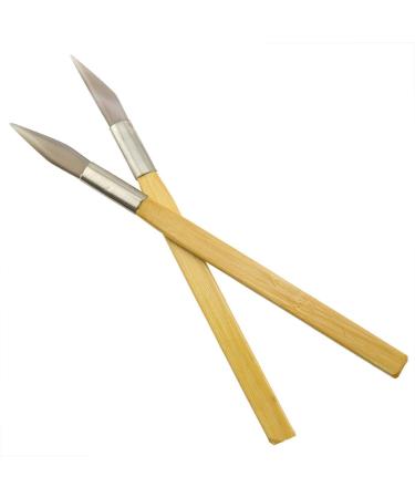 ZRM&E 2pcs Agate Knife Set with Bamboo Handle for Jewelry Maintenance and Polishing - Buy Online on GoSupps.com