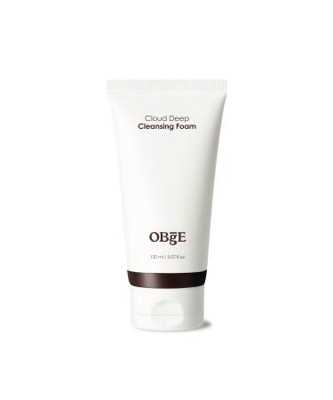 OBgE Cloud Deep Cleanser (5.1fl oz) - Hydrating Plant-Derived Foaming Face Wash for Men. Balance & Revitalize Skin. Hyaluronic Acid Kaolin Tea Tree.