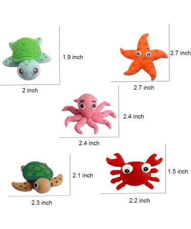 Sea Cake Toppers Set - Under the Sea Birthday Decorations for Kids' Ocean Theme Party - Buy Online on GoSupps.com