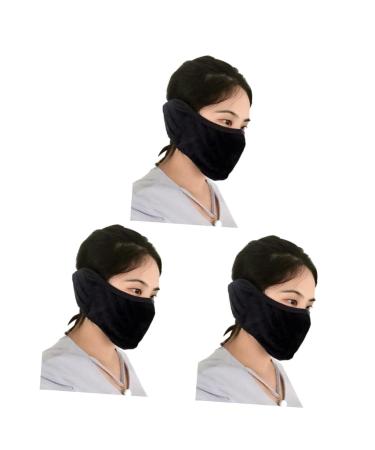 Galpada 2 pieces 2 1 Winter Skiing Masks Winter Sturm Haube Cycling Mouth Protection Winter Mundmasks Winter Sports Masks Earf protection men and women dustproof 1 piece (1 Pack) blackx3st