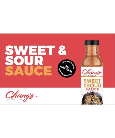 Chung's Natural Sweet and Sour Sauce | Low Sodium, Low Fat, Gluten-Free | Dipping & Marinade Sauce | Made in USA (12 FL. Oz, Pack of 2) - Buy Online on GoSupps.com