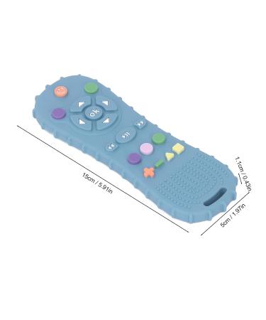 Baby Teething Toy - Flexible Silicone Massager for Soothing Gums, Easy Grip Teether - Blue - Perfect Party Gift for Babies - Buy Online on GoSupps.com