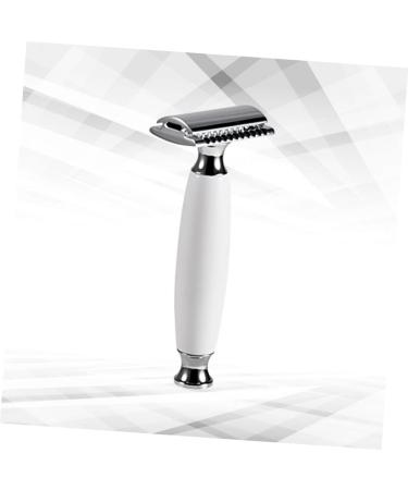 Beavorty Men's Long Grip Razor - Vintage Alloy Manual Shaver with Cooling Gel & Double Blade for Ultimate Shaving Experience - Buy Online on GoSupps.com