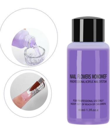 Acrylic Monomer Acrylic Nail Liquid Acrylic Liquid Monomer 40ml Non-Yellowing Manicure Crystal Powder Carving Fluid for Beginners DIY at Home - Buy Online on GoSupps.com