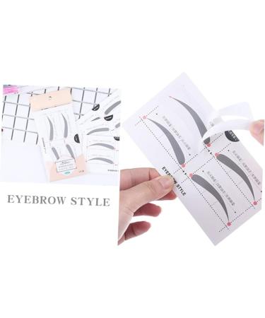 Outanaya 2 Eyebrow Card Eyebrow Template Easy Eyebrow Stencil Makeup Kit Simple Card A607 - Buy Online on GoSupps.com
