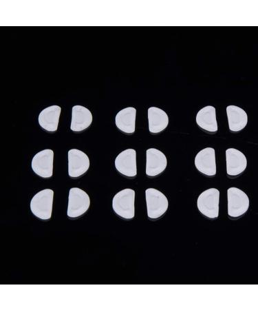 FARUTA 10 Pairs Silicone Eyeglass Nose Pads | Sticky D Shape Adhesive Grips for Spectacles & Sunglasses - Lift & Raiser Pads for Comfort - Buy Online on GoSupps.com