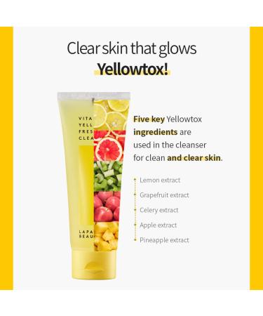 Beauty Vita Yellow Fresh Cleanser - Gentle Make-up Remover | 88% Moisturizing Essence | Korean Skincare 3.38fl.oz - Buy Online on GoSupps.com