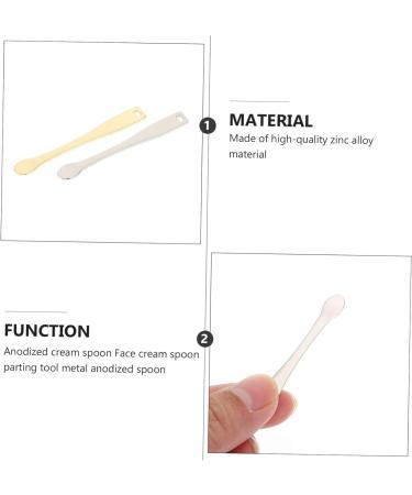 minkissy 6pcs Electroplating Cream Spoon Cosmetic Spoon Mini Makeup Diaper Cream Spatula Spatulas Eye Cream Spoons Foundation Spatula Facial Cream Skin Care Products Zinc Alloy 1 count (Pack of 1) Assorted Color - Buy Online on GoSupps.com