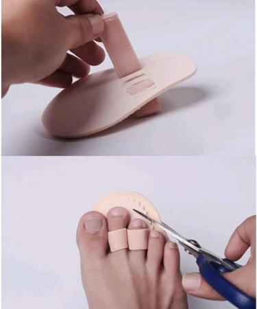 2 Cotton Toe Straightener Pads - Hammer Toe Cushions for Pain Relief & Bunion Protection - International Shipping - Buy Online on GoSupps.com