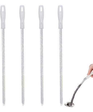 Drain Clog Brush Remover Sink Hair Cleaning Brush | Hangable Bendable 17.7 Inches Pipe Cleaner Brush For Toilet Clogged Drains Hmltd - Buy Online on GoSupps.com