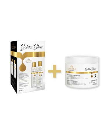Gold Brazilian Keratin Straightening Kit | Ultra Hydrating Mask for Smooth Shiny Hair - International Shipping Available - Buy Online on GoSupps.com
