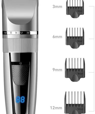 Professional Cordless Hair Clippers - Rechargeable Ceramic Blade Hair Cutting Tool with LED Display | ZJJY6528 - Buy Online on GoSupps.com