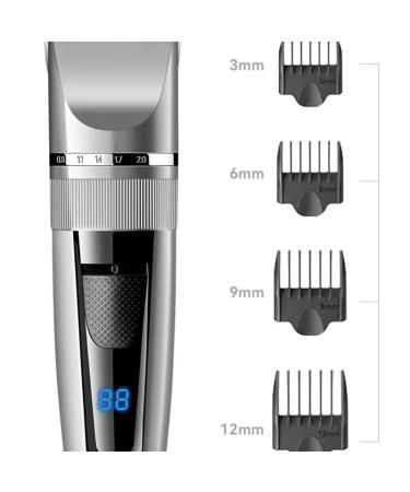 Professional Cordless Hair Clippers - Ceramic Blade Hair Trimmer Kit with LED Display | Rechargeable Grooming Essentials for All Hair Types - Buy Online on GoSupps.com