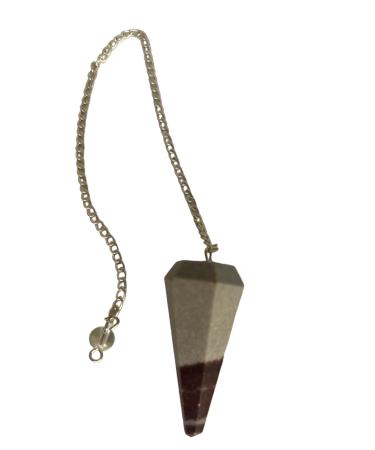 Pandiui23 Natural Stone Narmate Jaspis pendulum crystal pendulum vintage hexagonal crystal pendulum for dinghy rod pendulum chakra Reiki prophecy meditation (narmate jaspis) narmada-jaspis