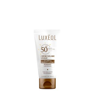 LUXÉOL - Face Sun Cream - SPF 50 - Protects, Nourishes & Hydrates the Skin - High Protection - Made in France - 150ml