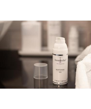 Buy Dermaroller Natural Moisturizing ACE Cream - Hyaluronic Acid & Oils for Anti-Aging | 1.7 oz - Buy Online on GoSupps.com