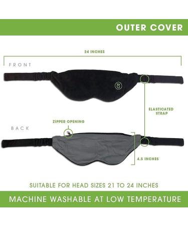 Black & Gray BARMY Weighted Sleep Mask (0.8lb/13oz) Bundle - Blocks Light for Relaxation and Comfortable Sleep - Buy Online on GoSupps.com