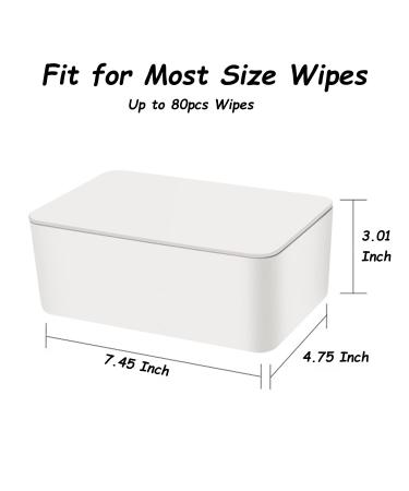 Seposeve Wipes Dispenser - Refillable Wipe Holder for Baby & Adult | Keeps Wipes Fresh | Easy Open/Close Pouch Case | White - Buy Online on GoSupps.com