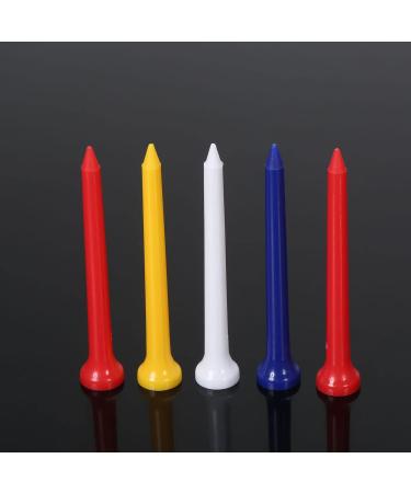 MUXSAM Professional Golf Tees Pack of 100 - 2-3/4 inch Random Color - Reduce Side Spin and Friction - Golfing Tees Bulk - Buy Online on GoSupps.com