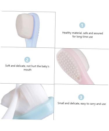 Frcolor 2-Pack Baby & Children's Toothbrush Set - Tongue Cleaners & Detergent - Safe Colorful Dental Care for Toddlers - Buy Online on GoSupps.com