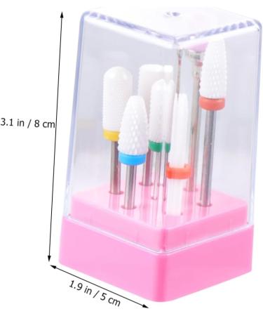 1 Set ceramic polishing bits Carbide Cuticle Cleaner nail file bits nail Art grinding head electric nail file Rotary acrylic nail tools nail drill tool Drill set to rotate ceramics - Buy Online on GoSupps.com
