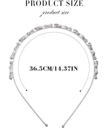 Yean Rhinestones Headbands for Women Wedding Bridal Headpiece Crystal Flower Tiaras Headband Bridal Tiara Wedding Accessories - Buy Online on GoSupps.com