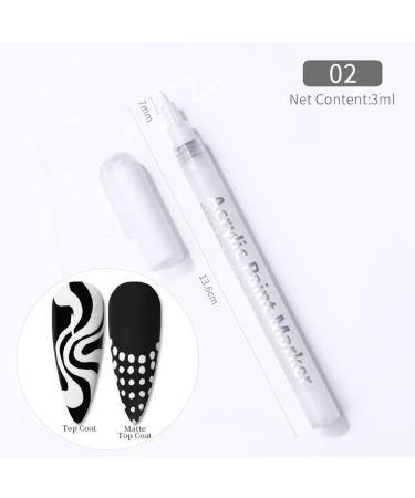 3 in 1 One Step Nail Polish Pen Nail Polish Pen One Step Nail Gel Pen-No Base and Top Coat Needed Nail Gel Painting Varnish Pen Nail Art Manicure Pen Nail Art Tools for DIY Nail Art Salon at Home 02 - Buy Online on GoSupps.com