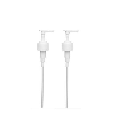 White Soap and Lotion Pump Fits Most 32oz Castile Soap Bottles 28/410 Neck 5cc Dispensed Per Pump (2 Pack)