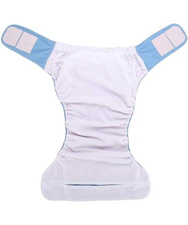Adult Cloth Diaper - Reusable, Washable & Adjustable Large Nappy in Blue - Buy Online on GoSupps.com
