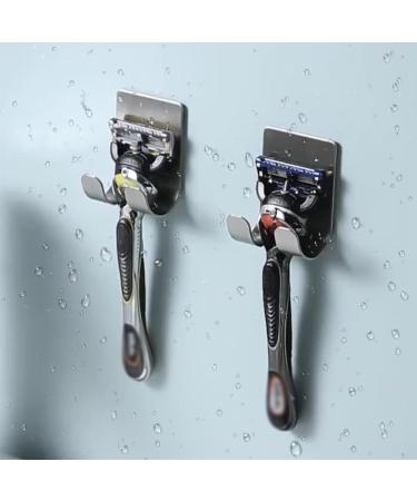 Buy Drill-Free Stainless Steel Shower Razor Holder | Waterproof Wall Mount for Bathrooms & Kitchen Storage - Buy Online on GoSupps.com