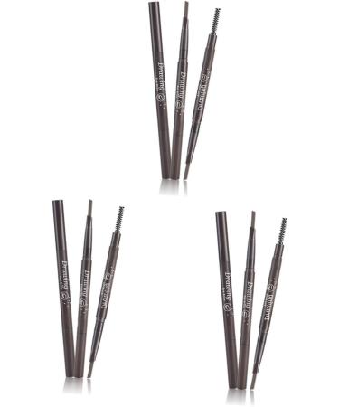 Healvian 3pcs 2 1 Eye Brow Brush Eyebrow Brush Pen Eyebrow Spoolie Brush Eyebrow Filler Eyebrow Makeup Stand 1 count (Pack of 1) As Shownx3pcs - Buy Online on GoSupps.com