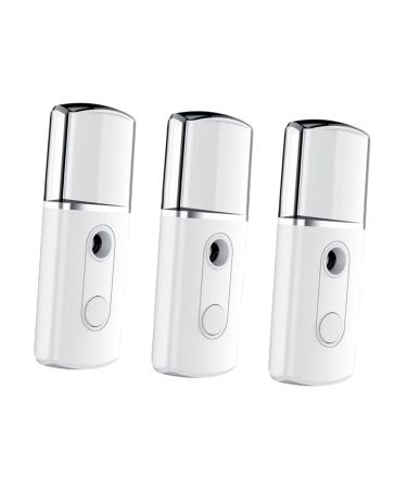 Healeved 3 Pcs Steamer Acondicionador Creative Nano Mist Sprayer Lociones Para Mujer Electric Sprayer White