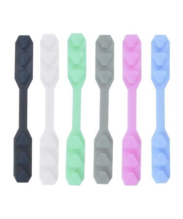 Magiclulu 18 Stk mask ear rope buckle extension buckles for the oral cover black hook for hanging mask straps ear hooks not non -slip hook strap