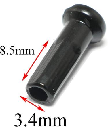 Pro Bamboo 36pcs Black Carbon Steel Bicycle Spoke Cap Set for 2mm Spokes | 14G Nipple | Mountain Bike Accessory - Buy Online on GoSupps.com