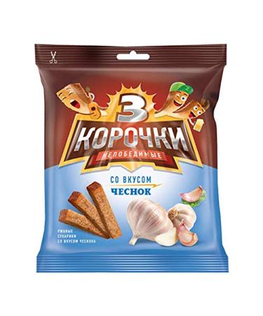 Korochki Rye Bread Rusks Croutons Variety Pack - 20 Pieces - Buy Online on GoSupps.com