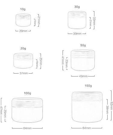 Zeoabsy 12-Pack 10ml White Plastic Empty Cosmetic Lotion Cream Cans with Screw Cap & Inner Lining + 5 White 10ml Spoons - Ideal for Nail Art & DIY Lip Balm - Buy Online on GoSupps.com