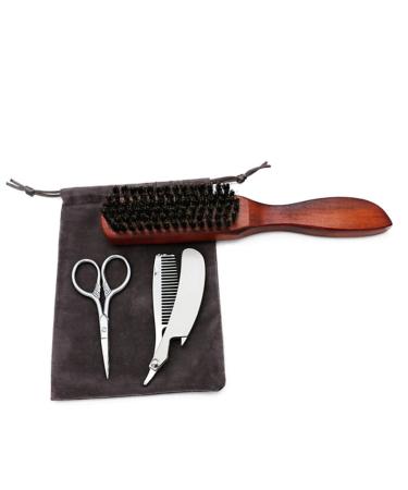 Frcolor Bart 2 Sets Bartkamm & Men's Razor Trimmer - Premium Grooming Tools for Men | Quality Bartbrush & H lzern Clothesack - Buy Online on GoSupps.com