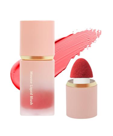 Lophe blush stick matte light and breathable Liquid Blush liquid waterproof Rouge Beauty wall natural look Long-Wearing Face Make up for women (06#6.5ml)