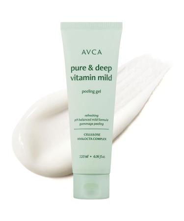 Facial Vitamin Peeling Gel - Korean Facial Cleanser Low pH Formula for Facial Care - 8 Types Hyaluronic Various Vitamins Minerals Korea Skincare (120ml/4.06 fl.oz.)