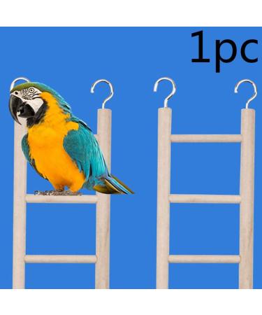 CULER Bird Wooden Ladder Rocking Perch Climbing Stairs Budgie Cage Toy Pet Supplies (32 * 7cm) - Buy Online on GoSupps.com