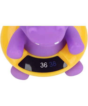 Water Temperature Compact Floatable Infant Bath Thermometer LED Display Baby Time Thermometer Bath Tub for Baby(Purple hippopotamus) - Buy Online on GoSupps.com